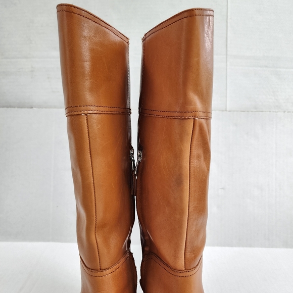 1 Day Sale Ralph Lauren Berna Bo CSL Polo Tan Vachetta Leather Tall Riding Boots - Picture 14 of 16